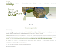 Tablet Screenshot of forodebateoncologia.net